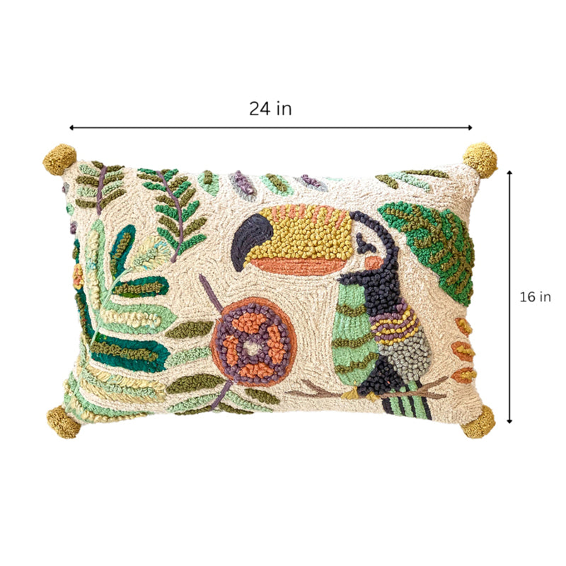 Primal Instincts Peacock & Macau Cushion Cover Set