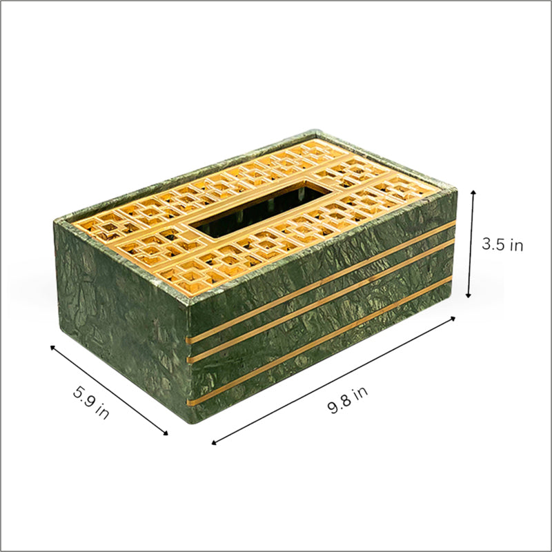 Green Garnet Tissue Box