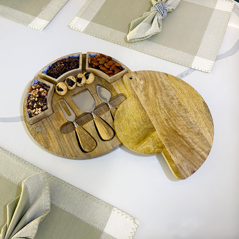 Timber Tales Exotic Cheese Platter Set