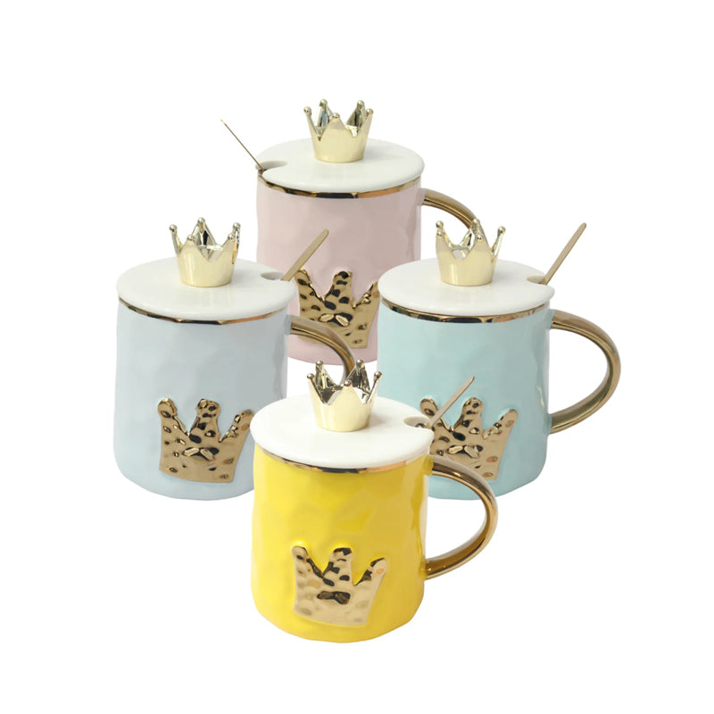 Royal Crown Mugs Set of 4