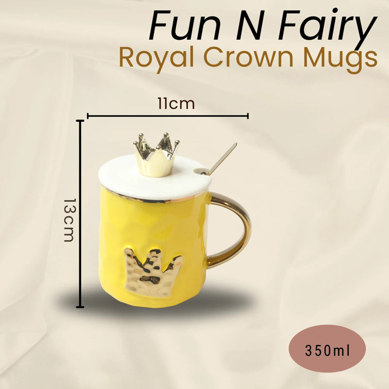 Royal Crown Mugs Set of 4