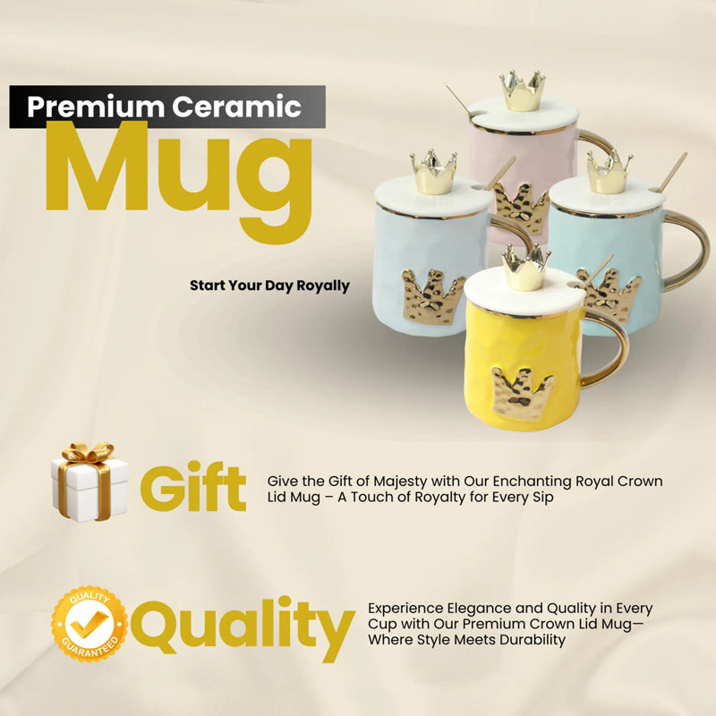 Royal Crown Mugs Set of 4