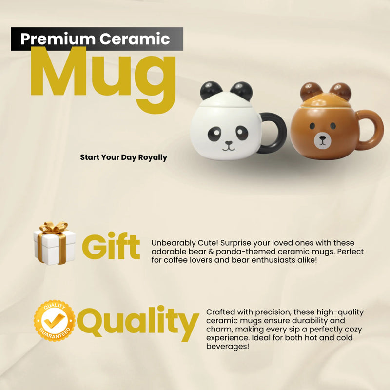 My Beary Side Mugs Set of 2