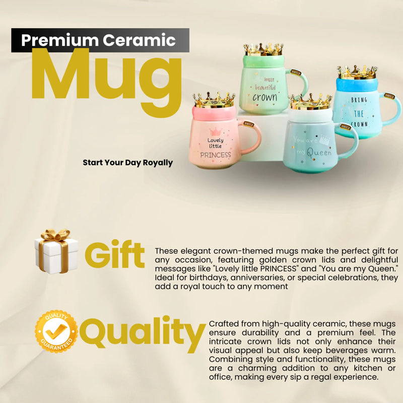 Where'S My Crown Mug Set of 4