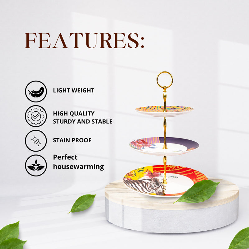 Wild Charm 3 Tier Cake Stand