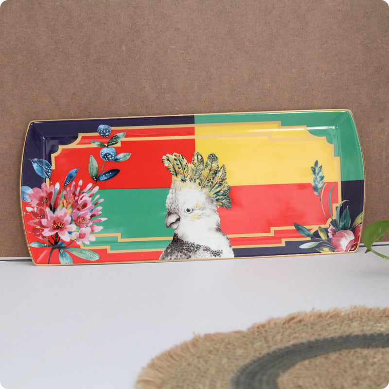 Wild Charm Parrot Tray