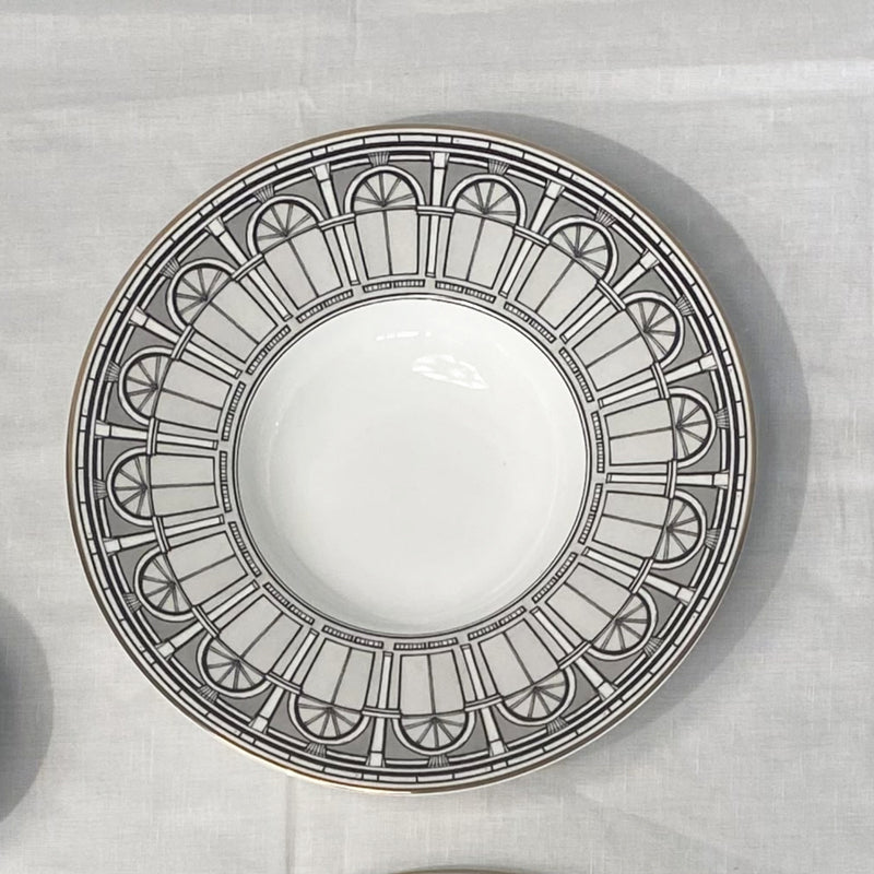 Roman Fine Bone China  Pasta Plate Set Of 2