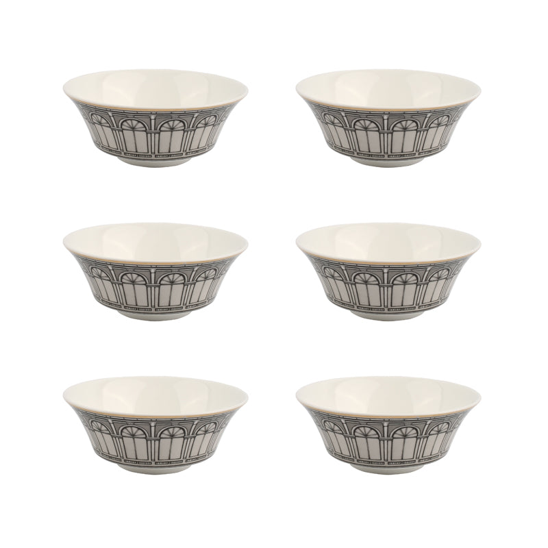 Roman Fine Bone China Bowls Set Of 6