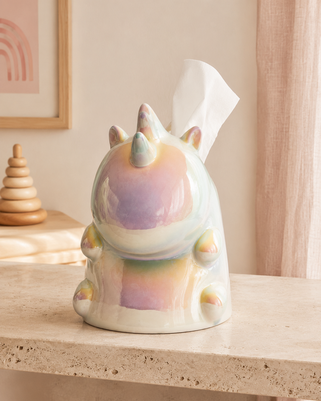 Izzhaar Magical Unicorn Ceramic Tissue Box Holder