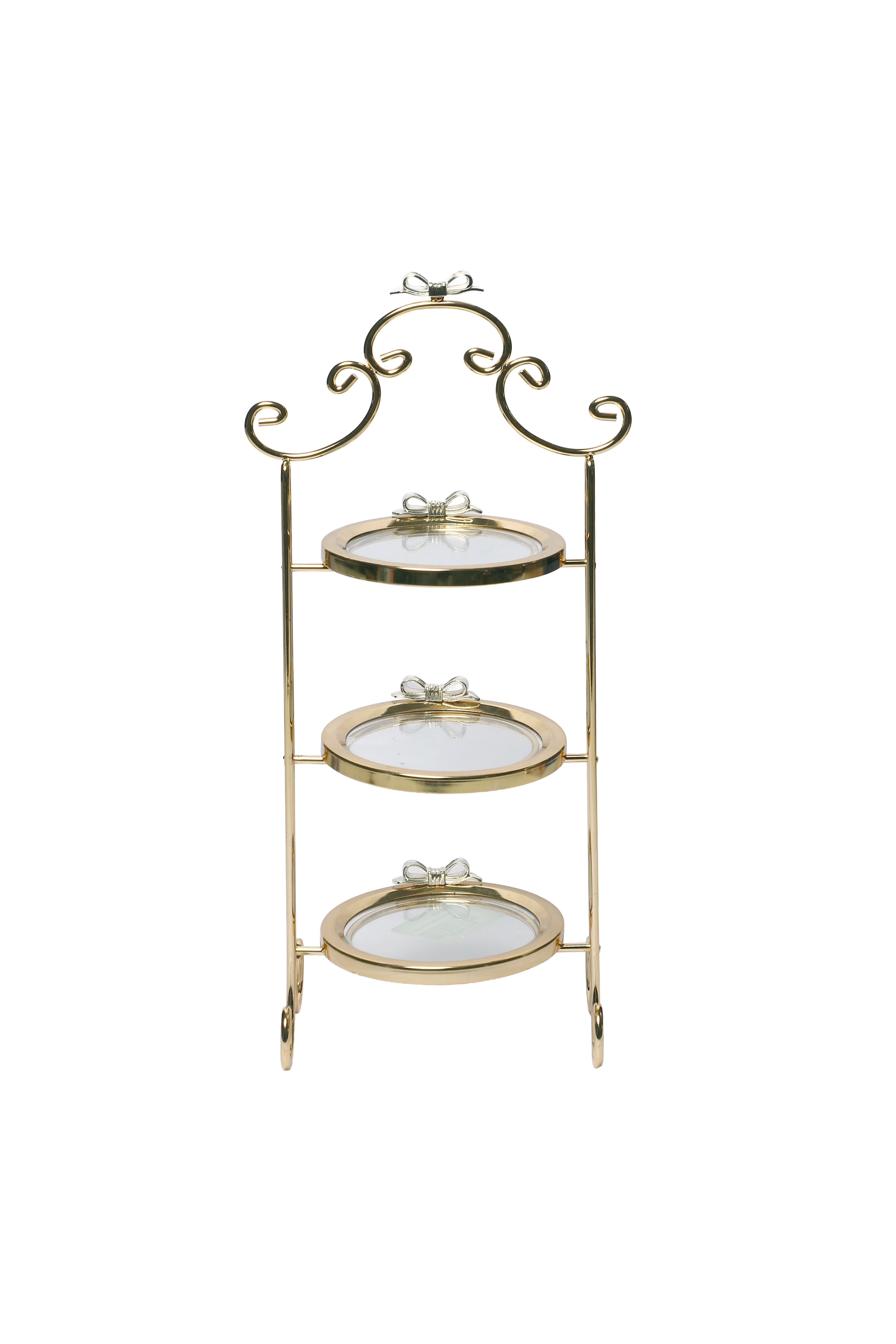 Izzhaar Metal Stand With Glass Plate (Item Code-H9461G)