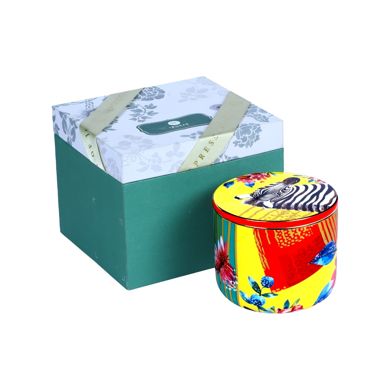 Izzhaar Wild Charm Summer Rose Candle Holder With Wax