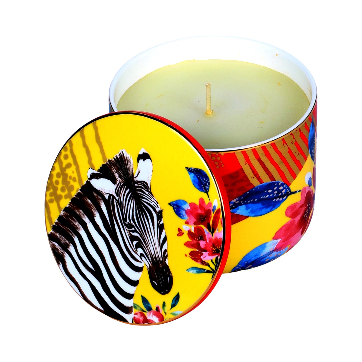 Izzhaar Wild Charm Summer Rose Candle Holder with Wax