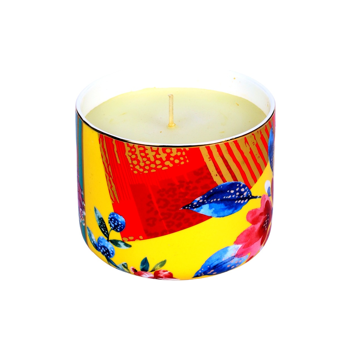 Izzhaar Wild Charm Summer Rose Candle Holder with Wax