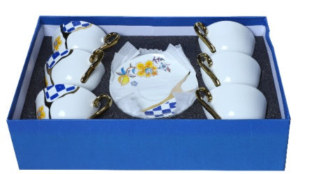 Izzhaar Set Of 6 Cup And Saucer