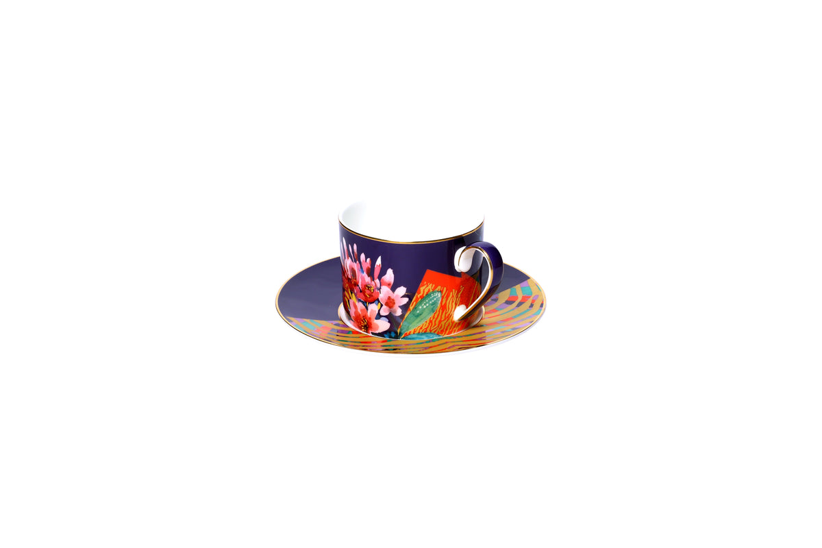 Izzhaar Wild Charm Cups & Saucers Set of 2