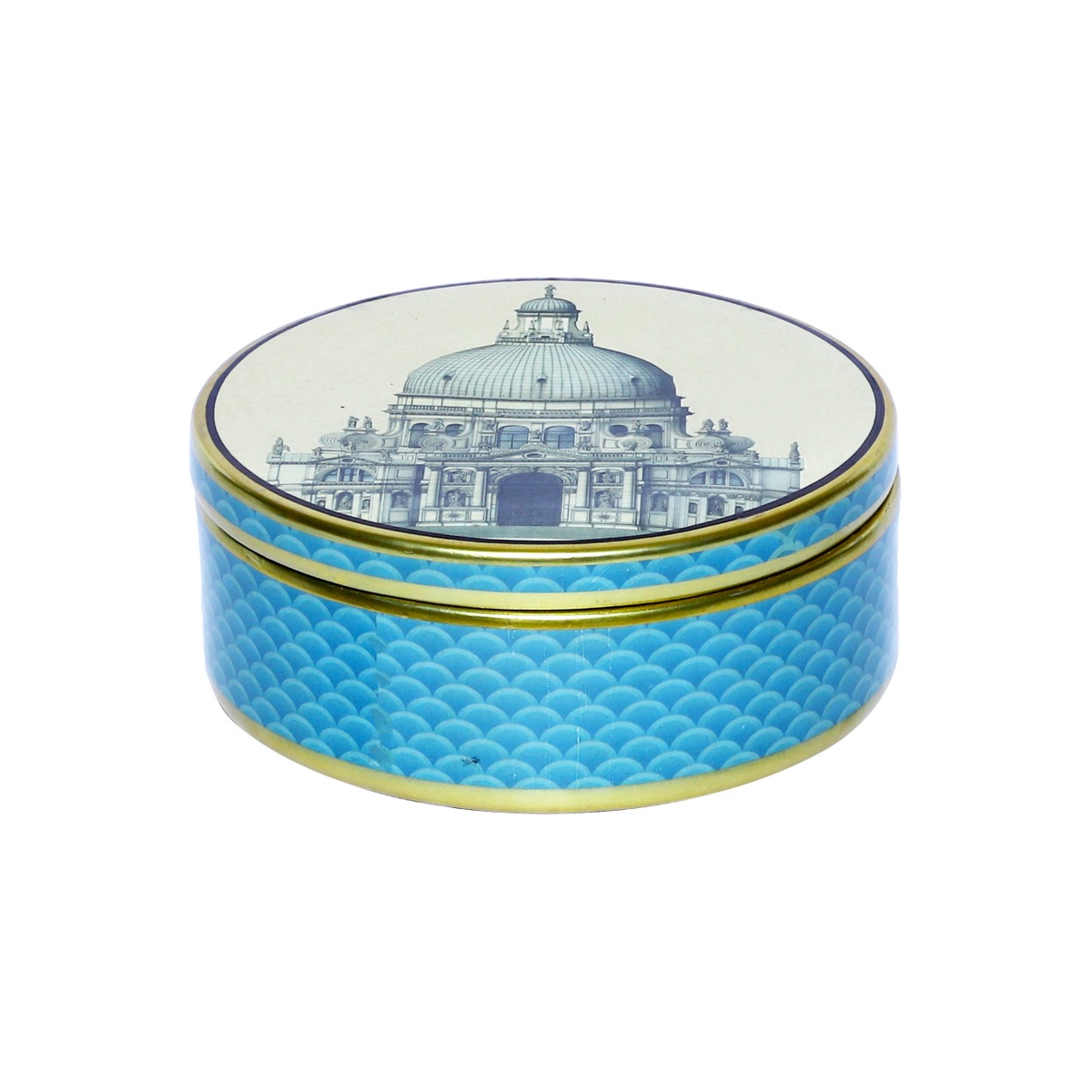 Izzhaar Royal Blue Ceramic Trinket Box