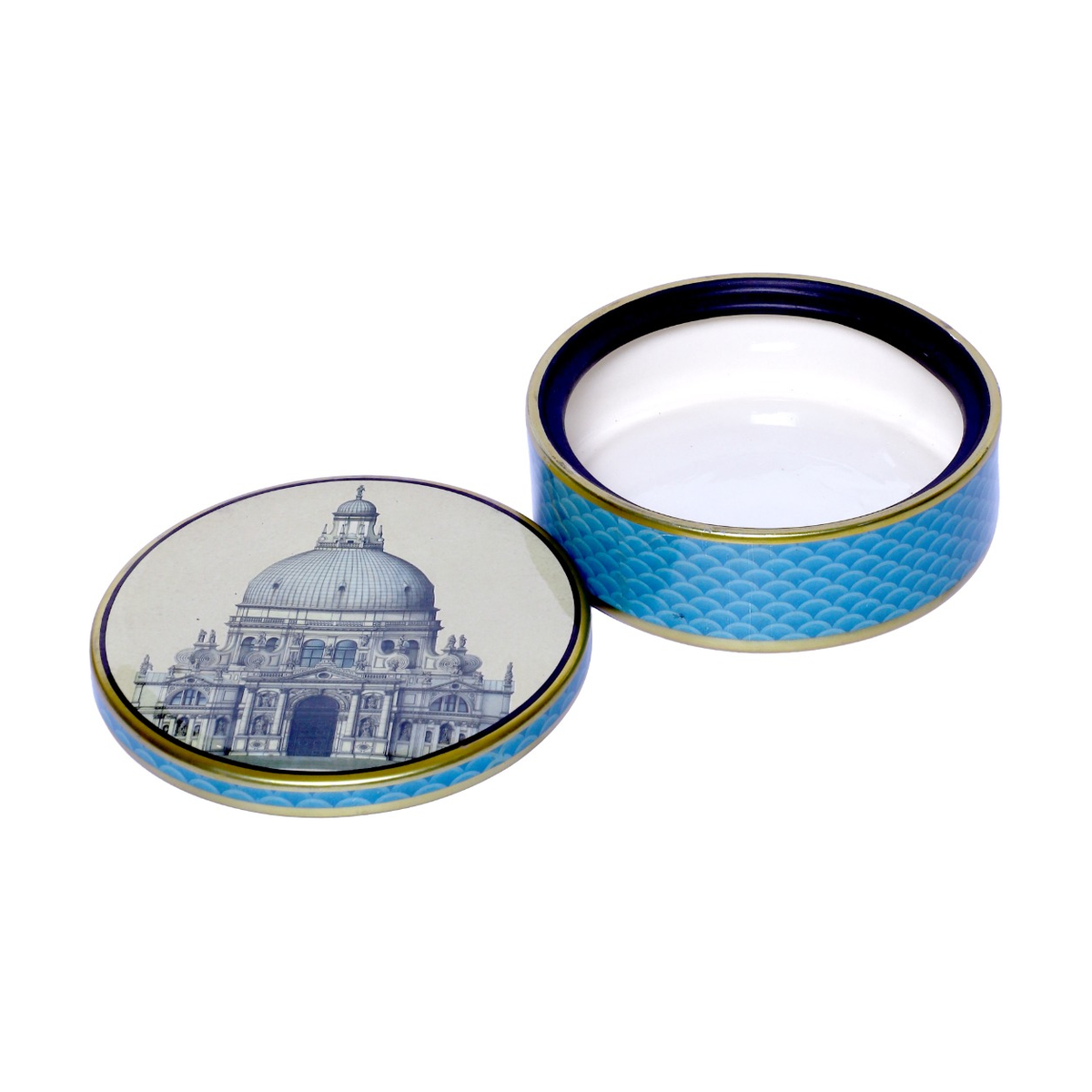 Izzhaar Royal Blue Ceramic Trinket Box