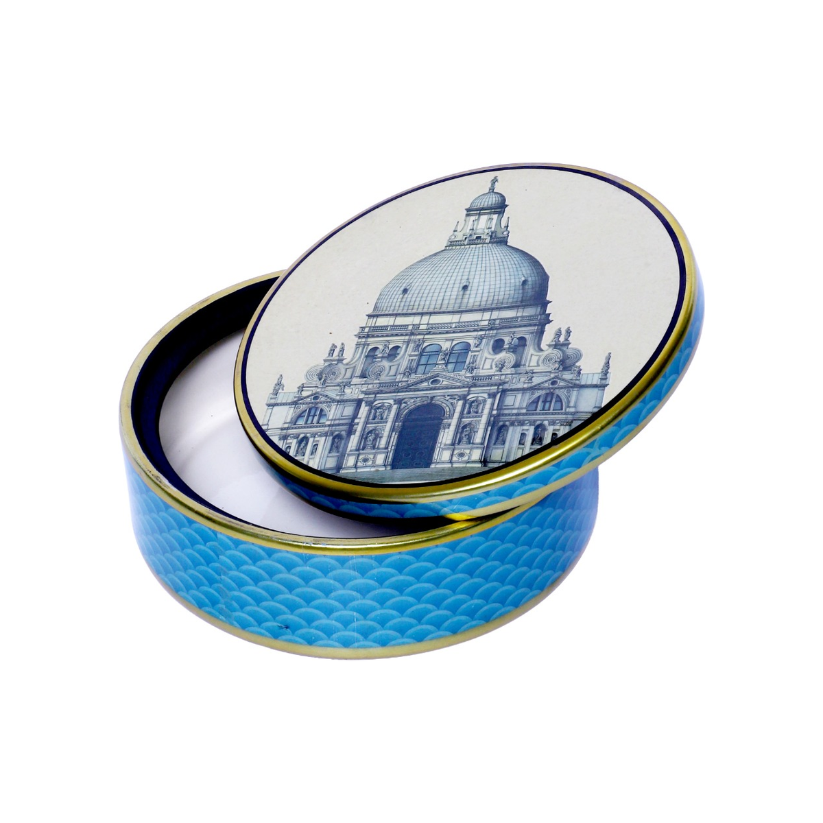 Izzhaar Royal Blue Ceramic Trinket Box