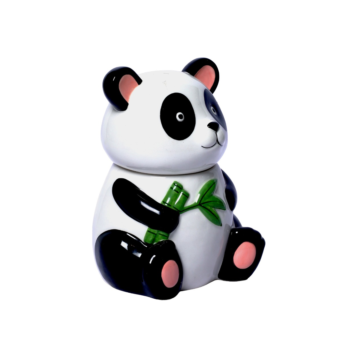 Izzhaar Panda Bamboo Ceramic Cookie Jar