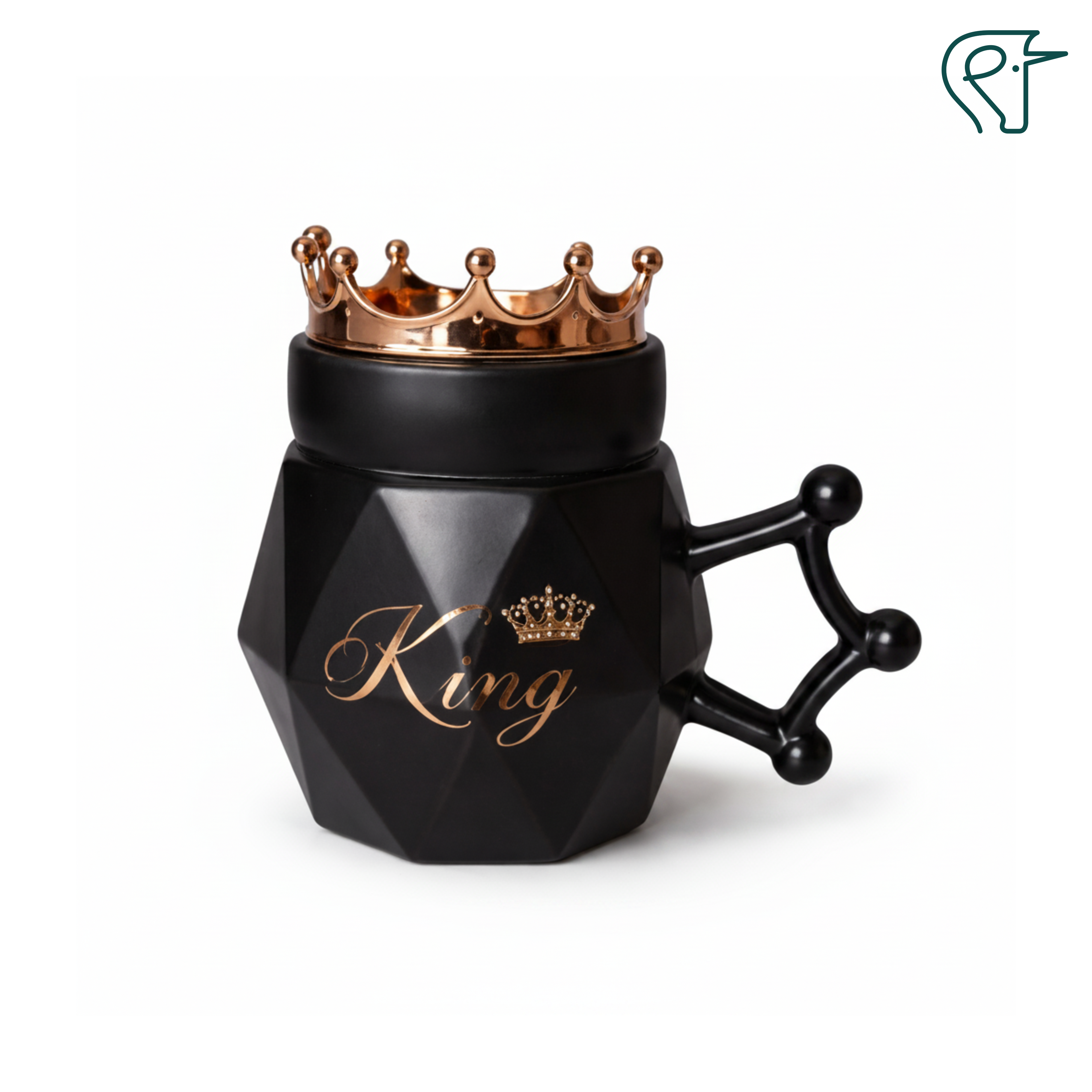 Kings & Queen Mugs Black.