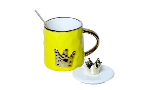 Izzhaar Royal Crown Mugs-Yellow