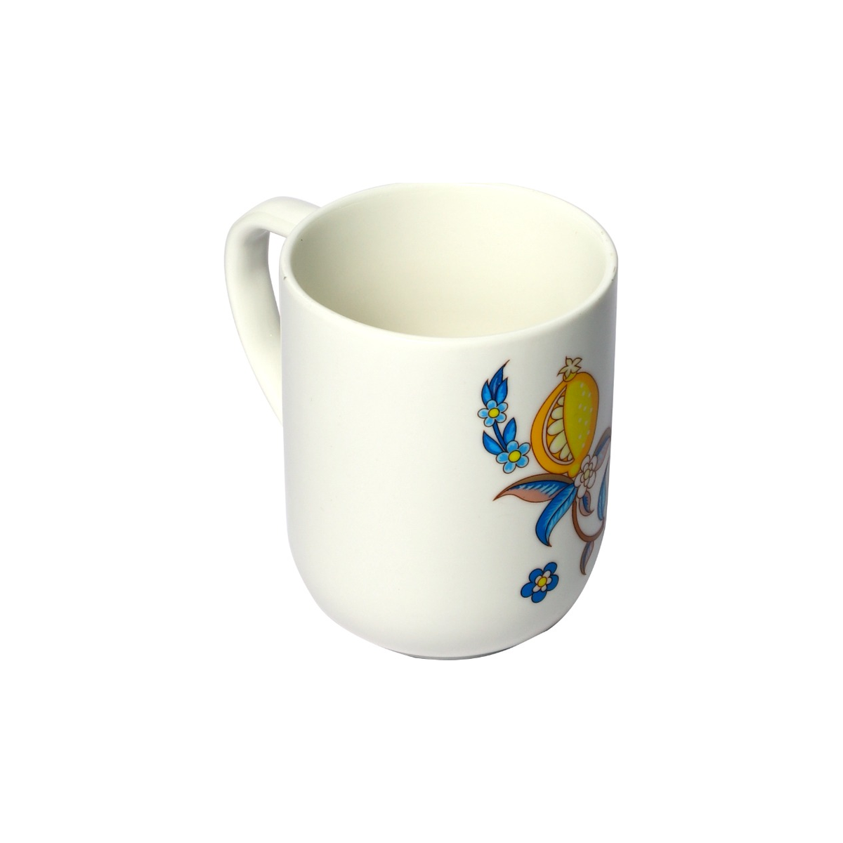 Izzhaar Blue Floral Elegance Ceramic Mug Set of 6