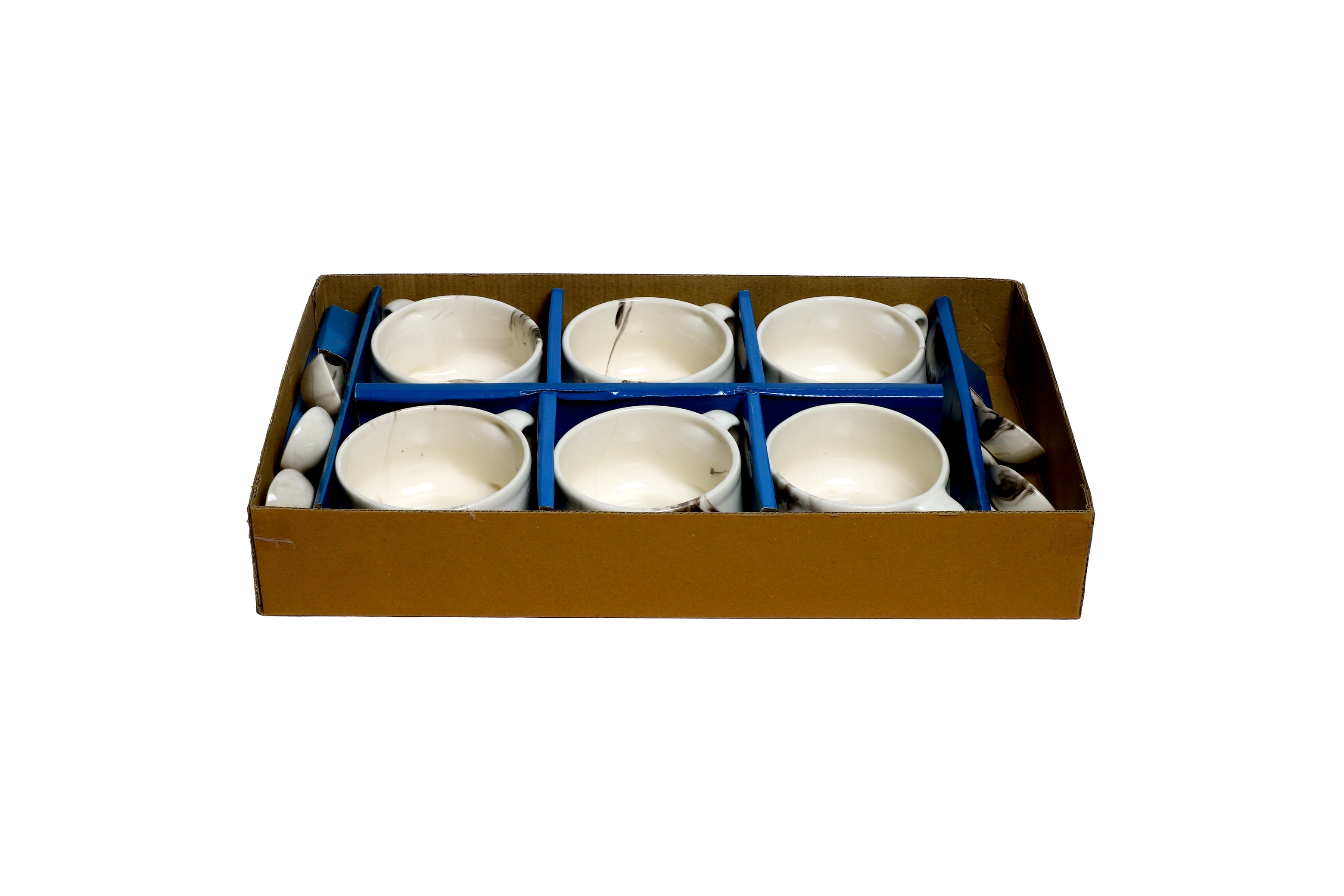 Izzhaar Ceramic Soup Bowl Set with Spoons