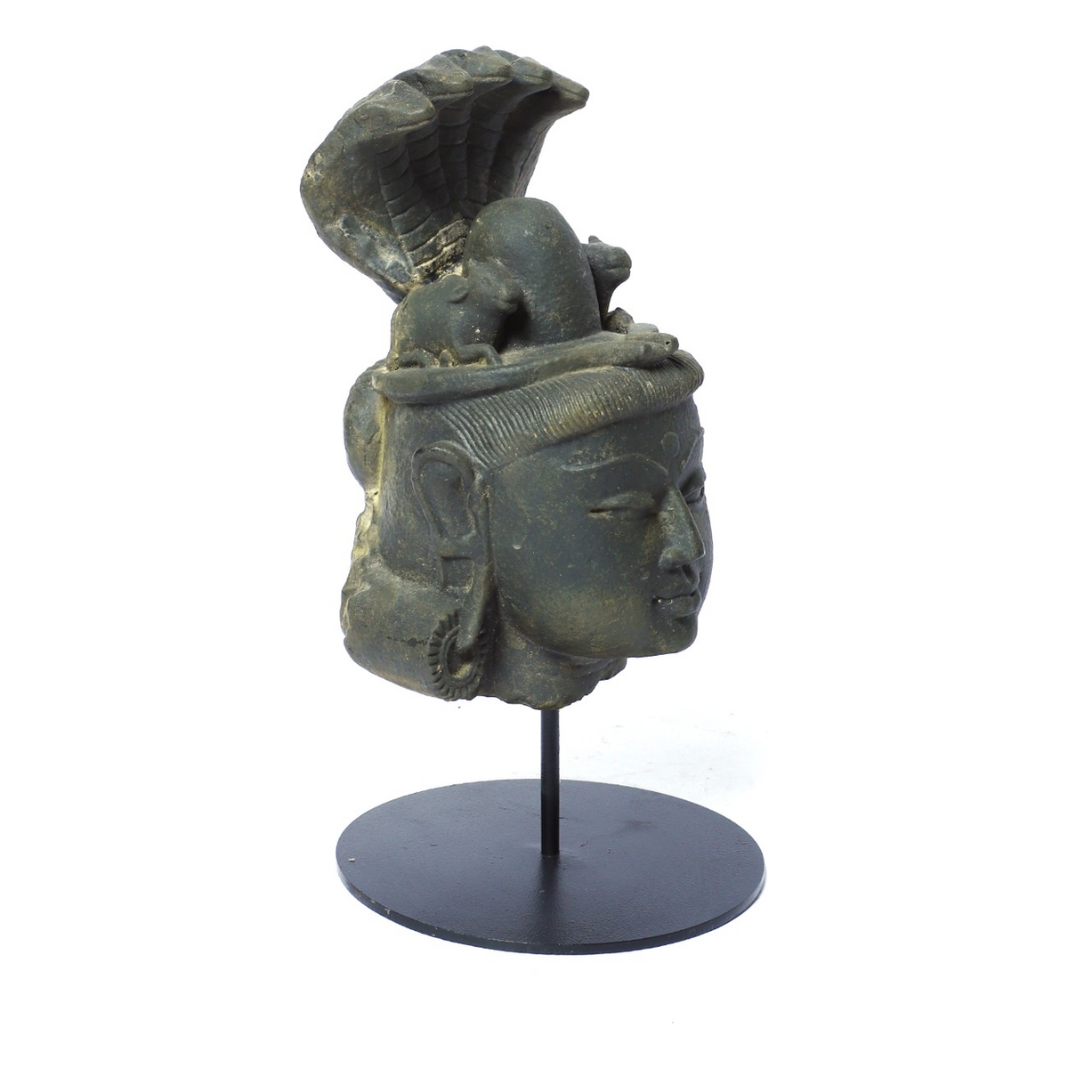 Izzhaar Mahadev Shiva Head Sculpture with Stand
