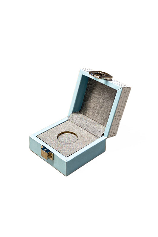 Roman Blue Single Coin Box