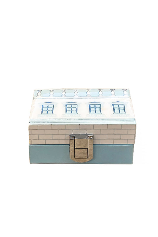 Roman Blue Two Coin Box