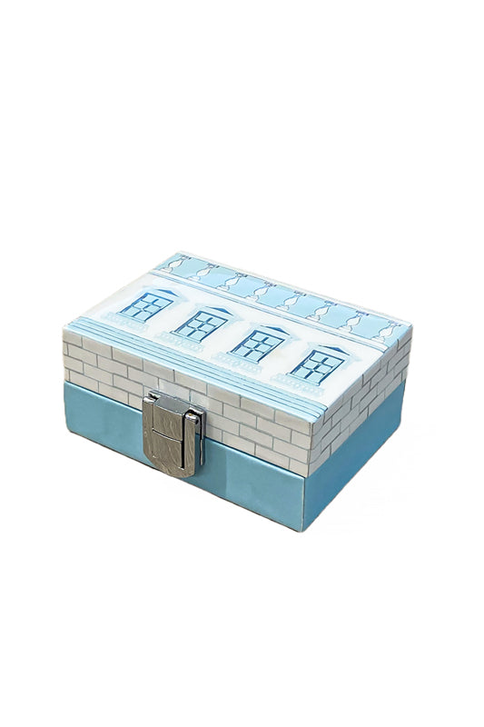 Roman Blue Two Coin Box