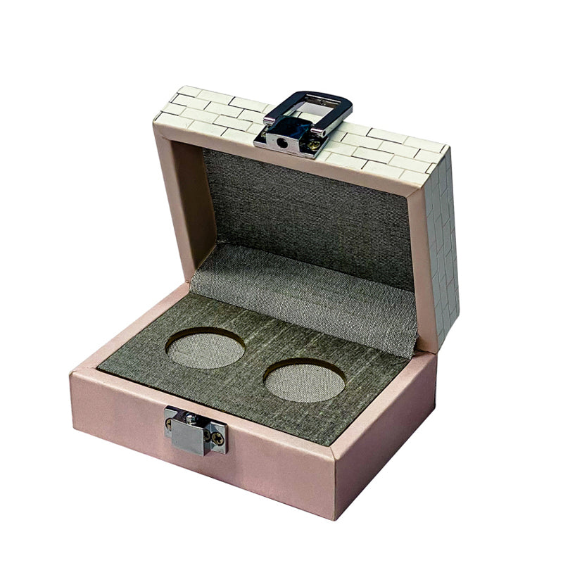 Roman Pink Two Coin Box