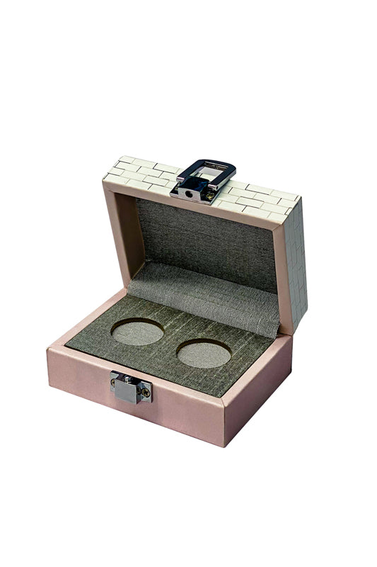 Roman Pink Two Coin Box