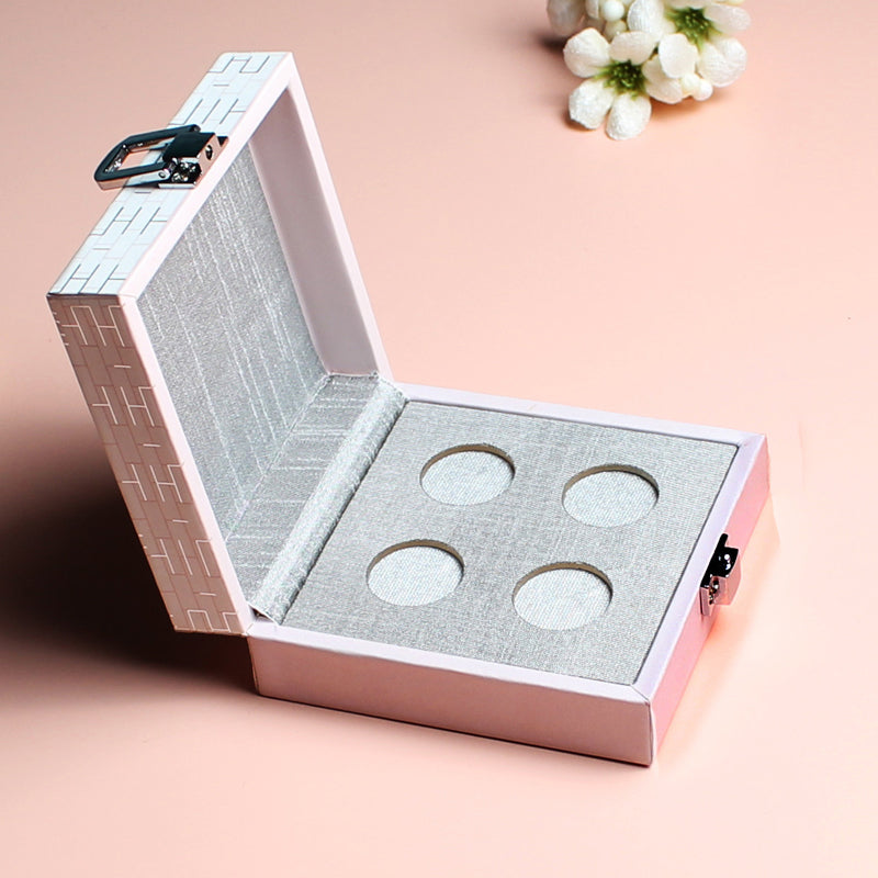 Roman Pink Four Coin Box