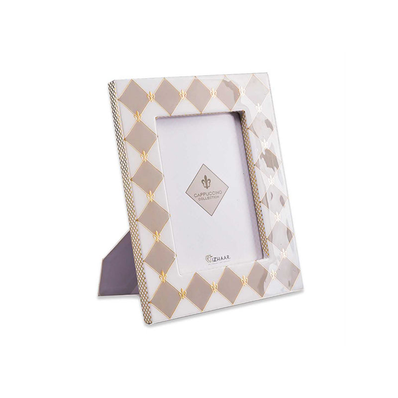 Gingham Cappuccino Photoframe