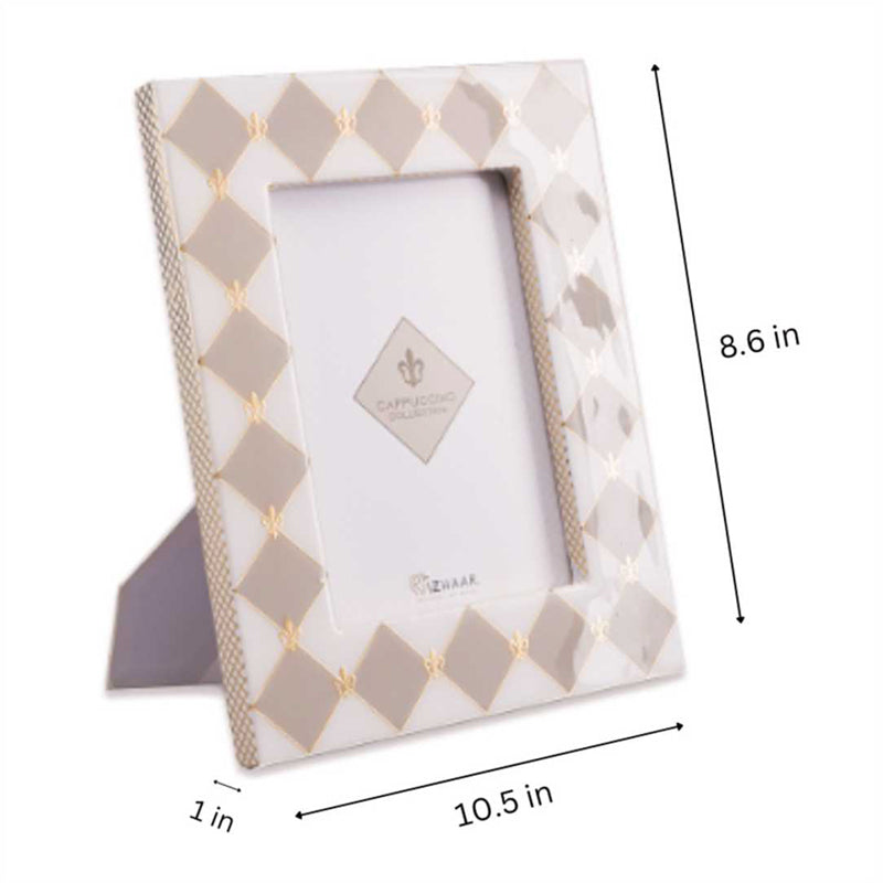 Gingham Cappuccino Photoframe