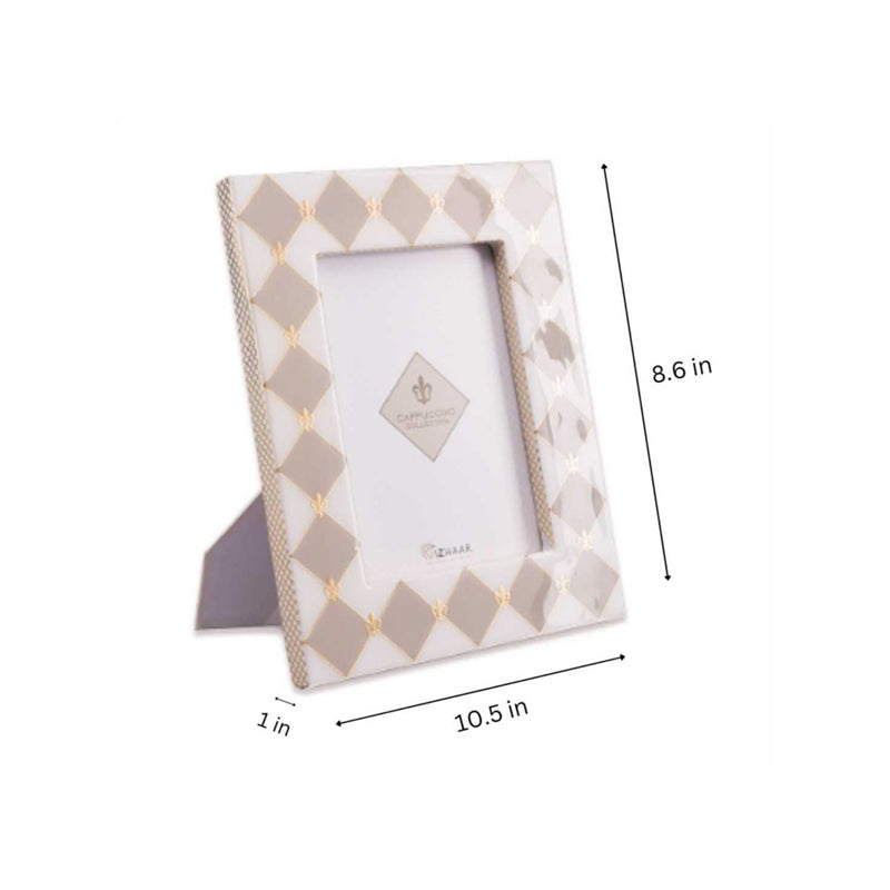 Gingham Cappuccino Photoframe