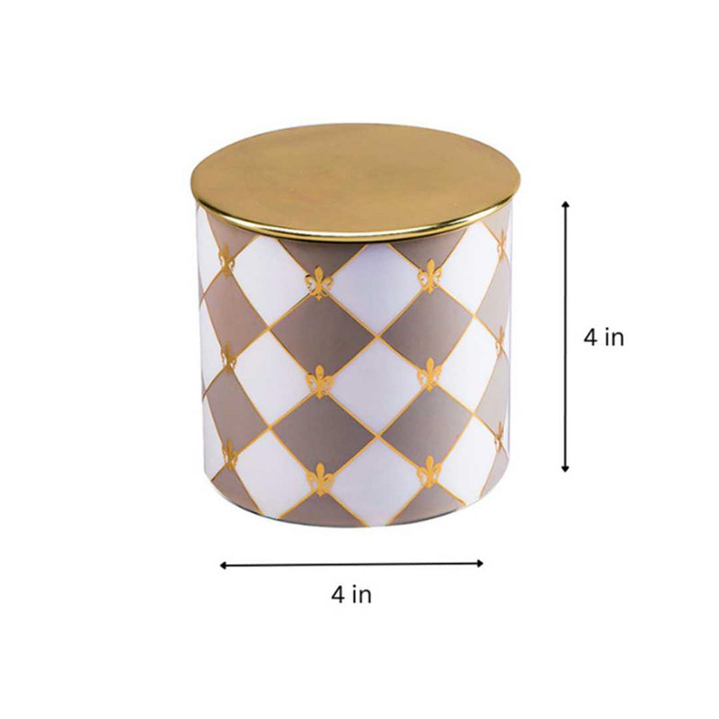 Gingham Cappuccino Goodies Jar