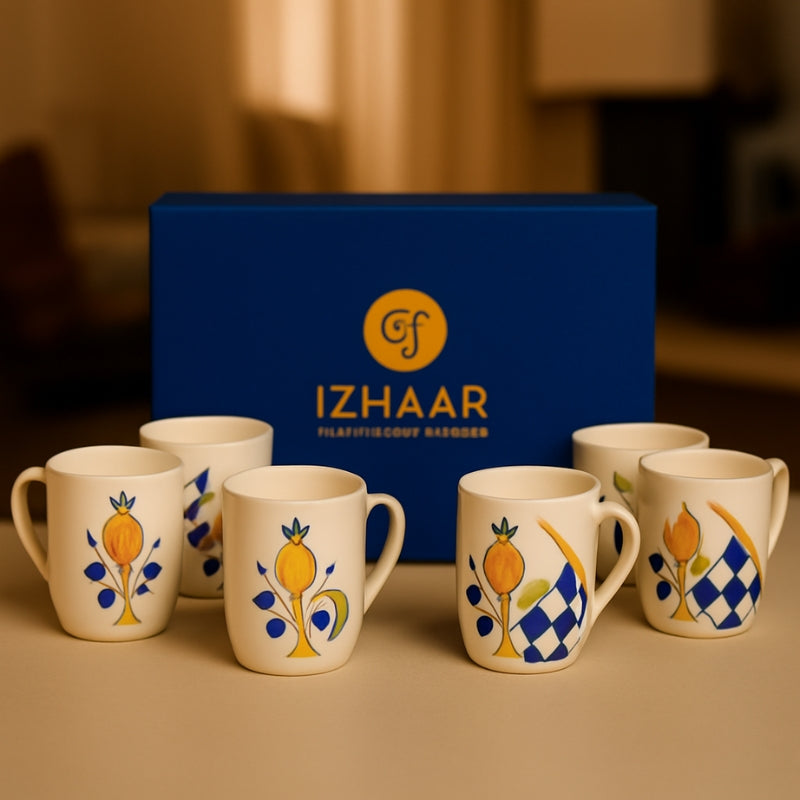Izzhaar Premium Artisan Tea & Coffee Mug Gift Set