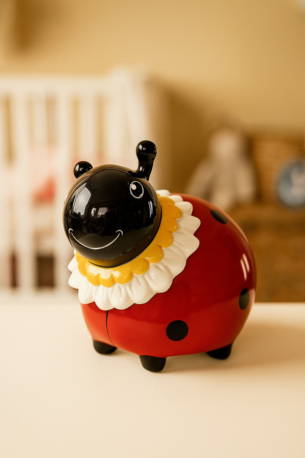 Izzhaar Ladybug Love Ceramic Jar