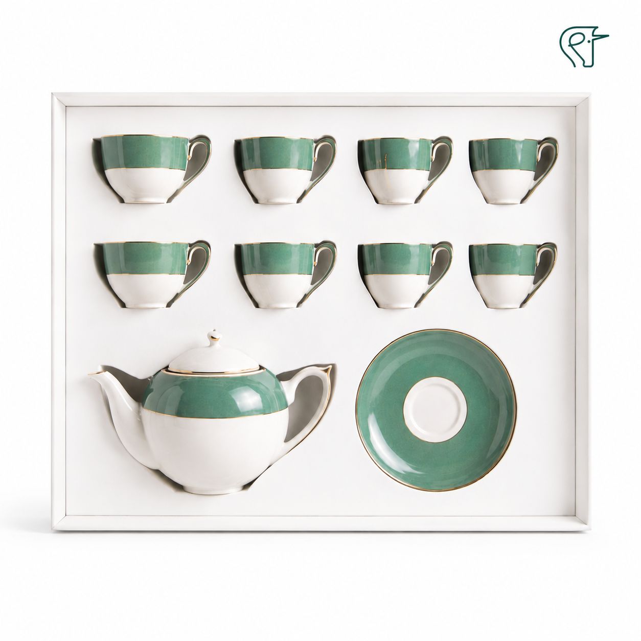 Izzhaar Emerald Tea Set.