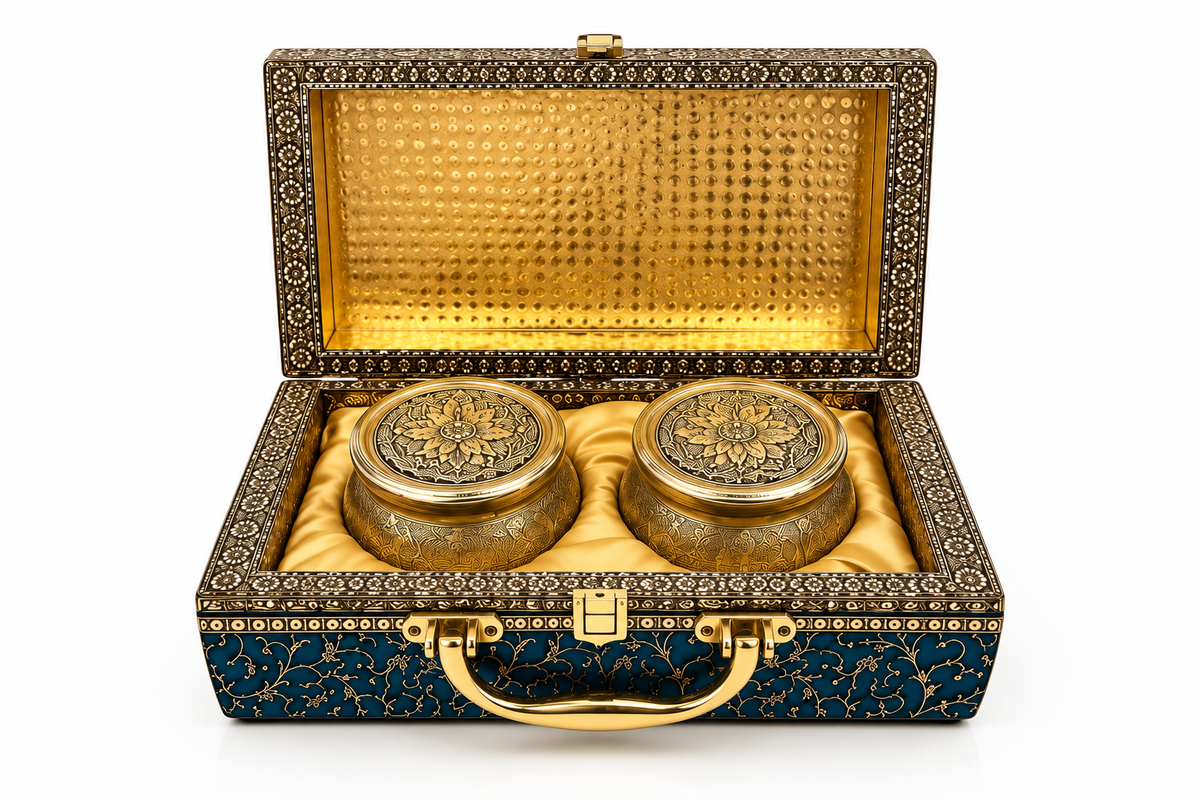 Izzhaar Blue Elephant Heritage Gift Trunk