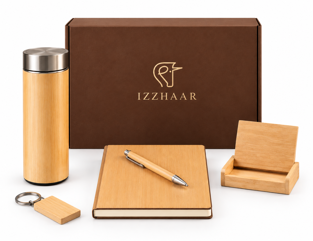 Izzhaar Bamboo Corporate Gift Set