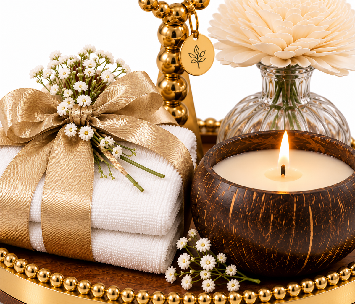 Izzhaar Coco Serenity Luxury Powder Room Hamper