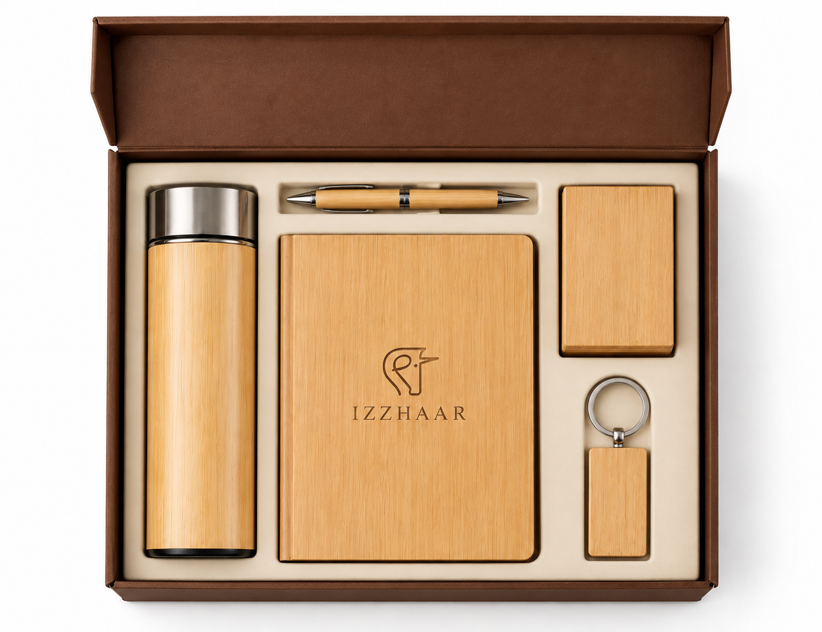 Izzhaar Bamboo Corporate Gift Set