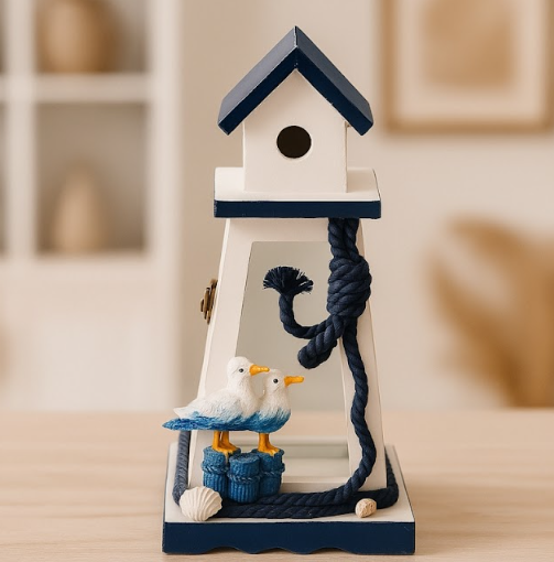 Izzhaar Nautical Lighthouse Showpiece with Seagulls