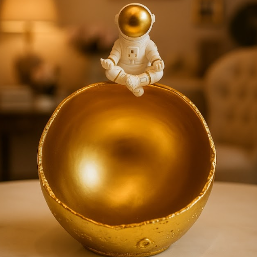 Astronaut Moon Showpiece – Premium Home Decor