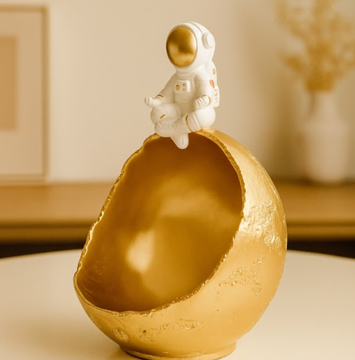 Astronaut Moon Showpiece – Premium Home Decor