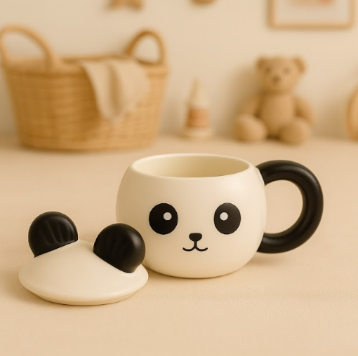 Izzhaar "Panda Pals" Cozy Mug with Lid